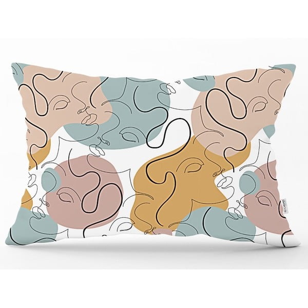 Povlak na polštář Minimalist Cushion Covers Drawing Art Rectangle, 35 x 55 cm