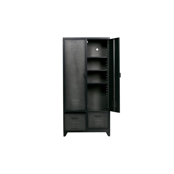 Černá kovová šatní skříň 90x190 cm - vtwonen-image-2