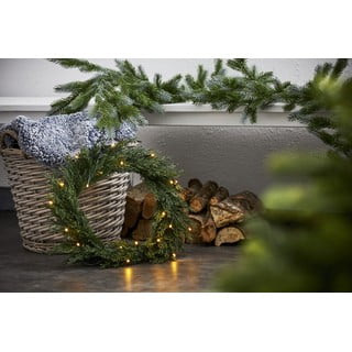 Vánoční věnec s LED žárovkami Star Trading Thuja, ø 40 cm