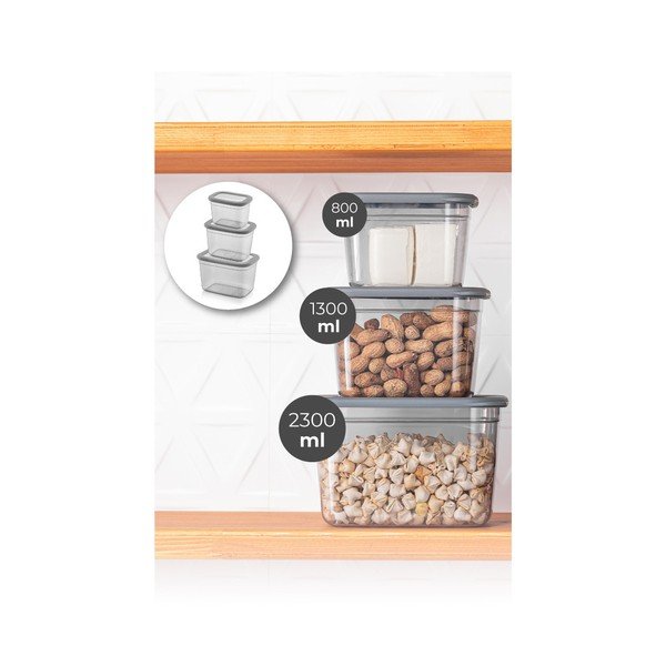 Dózy na potraviny v sadě 3 ks – Hermia-image-2