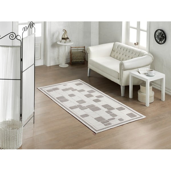 Koberec Cream Tiles, 80 x 150 cm-image-1