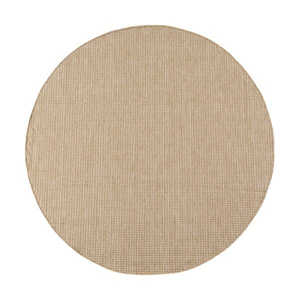 Béžový kulatý vnitřní a venkovní koberec ø 80 cm Mira 1450 – Ayyildiz Carpets