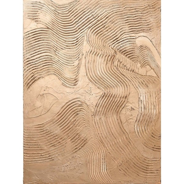 Ručně malovaný obraz 88x118 cm Metallic Brown – Malerifabrikken