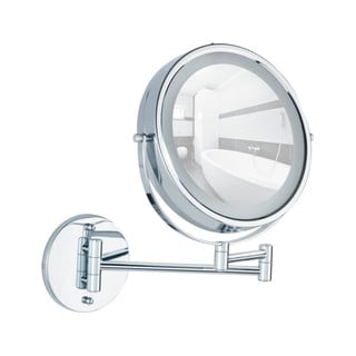 Kosmetické zvětšovací zrcadlo s osvětlením (5x) ø 17,5 cm Power-Loc Lumi – Wenko