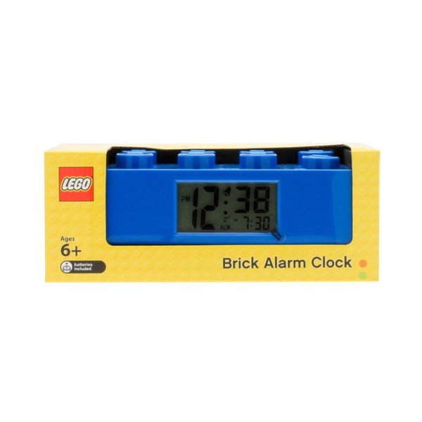 Modré hodiny s budíkem LEGO® Brick-image-2