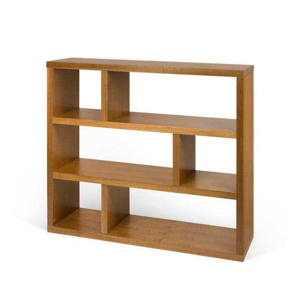 Knihovna v dekoru exotického dřeva 120x105 cm Dublin - TemaHome-image-2