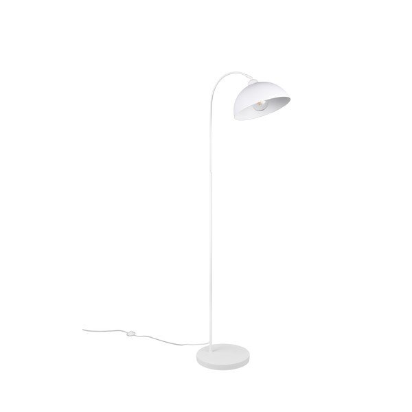 Bílá stojací lampa s kovovým stínidlem (výška 170 cm) Sierra – Reality-image-1