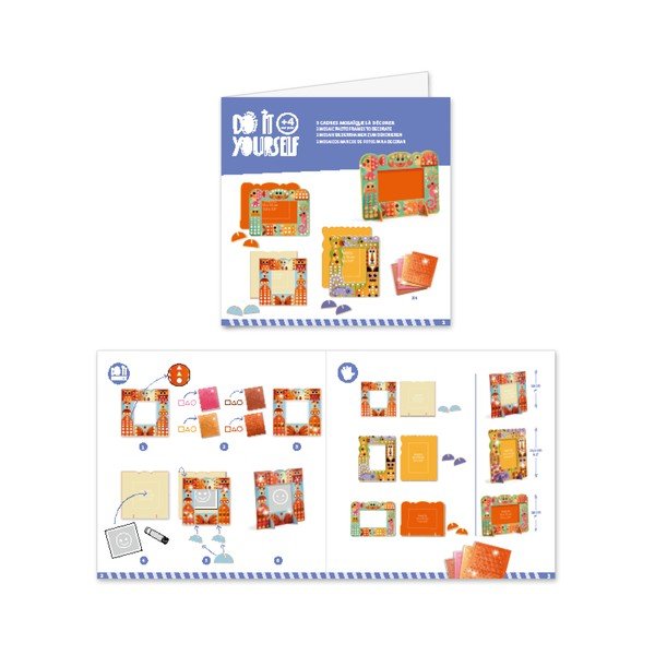 Set pro výrobu 3 ráměčků Djeco Animals-image-1
