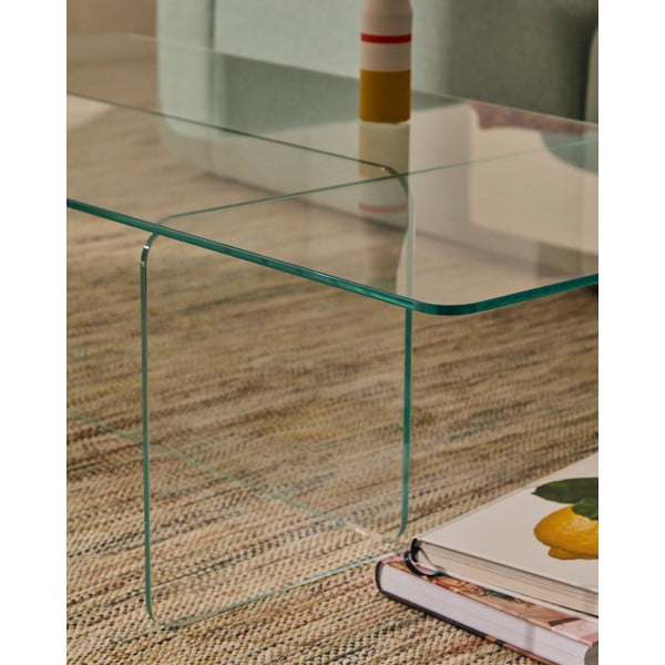 Skleněný konferenční stolek 60x120 cm Zaren – Kave Home-image-1