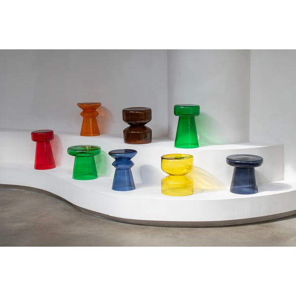 Skleněný kulatý odkládací stolek ø 32 cm Amarre  – Leitmotiv-image-1