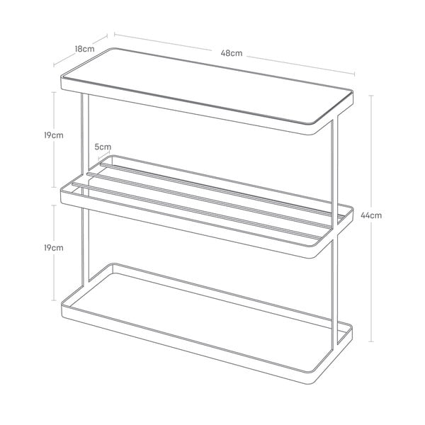 Odkládací stolek 18x48 cm Frame – YAMAZAKI-image-2