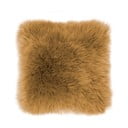 Hnědý polštář Tiseco Home Studio Sheepskin, 45 x 45 cm