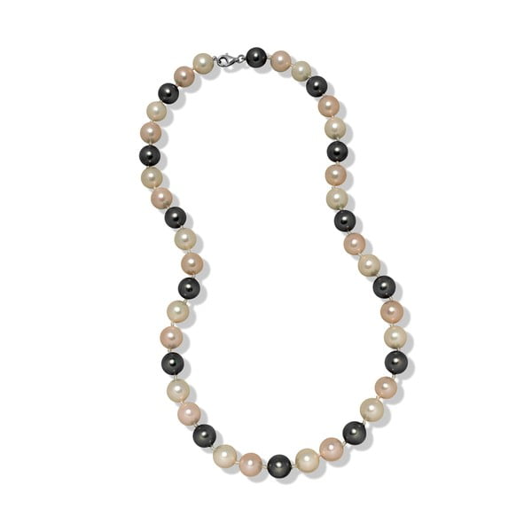 Růžovošedý náhrdelník Mara de Vida Perldor, délka 50 cm