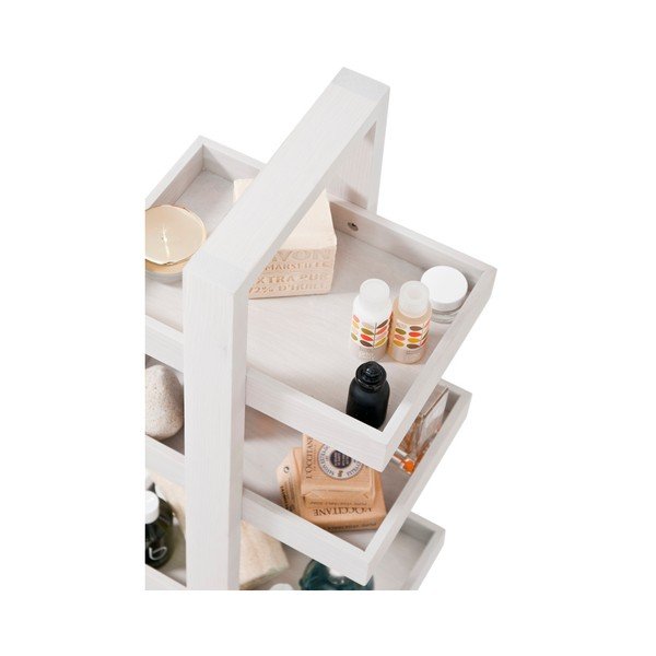 Šedá police z dubového dřeva Wireworks Caddy Quatro-image-1