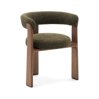 Khaki/hnědá jídelní židle z jasanového dřeva Granite – Kave Home