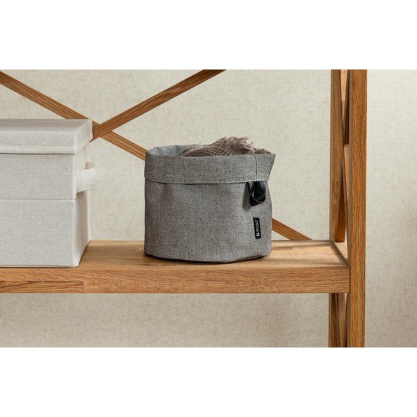 Látkový košík ø 20x20 cm Soft Storage Round – Bigso-image-2