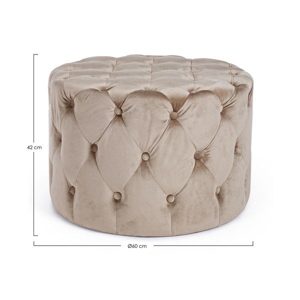Taupe taburet Lorella – Yes Everyday-image-3