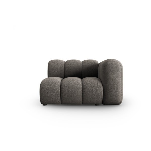 Tmavě šedý modul pohovky (pravý roh) Lupine – Micadoni Home