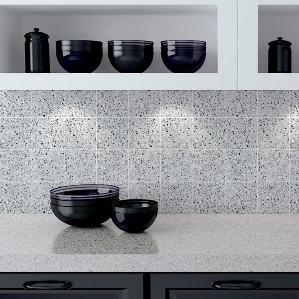 Samolepky v sadě na kachličky 60 ks 10x10 cm Terrazo – Ambiance-image-3