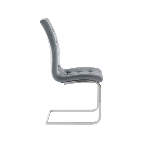 Šedé sametové jídelní židle v sadě 2 ks Lola – Støraa-image-2