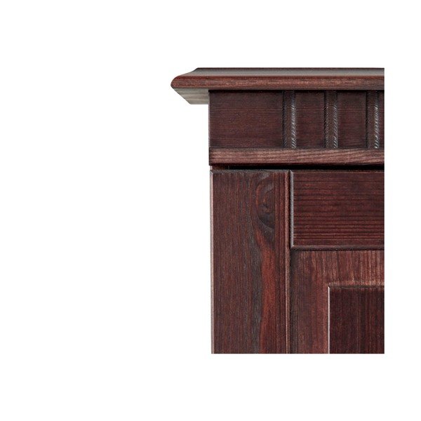 Hnědá skříňka z borovicového dřeva 100x35 cm Cubrix – Støraa-image-3
