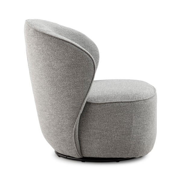 Světle šedé otočné křeslo Edna – MOME-image-2