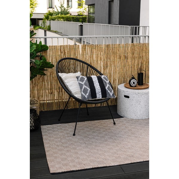 Krémový oboustranný venkovní koberec z recyklovaného plastu Green Decore Solitaire, 120 x 180 cm-image-2