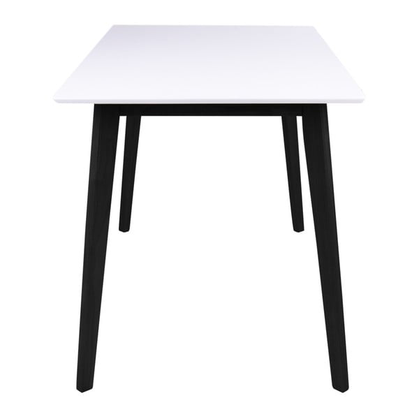 Bílý jídelní stůl s černou konstrukcí Bonami Essentials Vojens, 120 x 70 cm-image-2