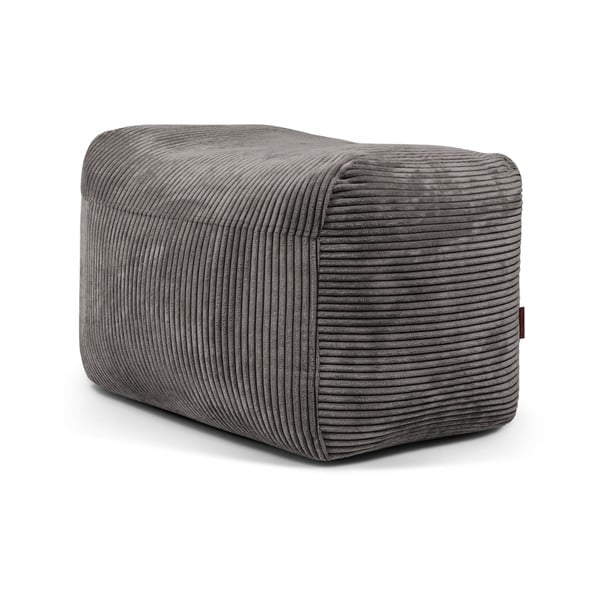 Tmavě šedý manšestrový sedací vak Plus 70 Lounge – SLOWDOWN