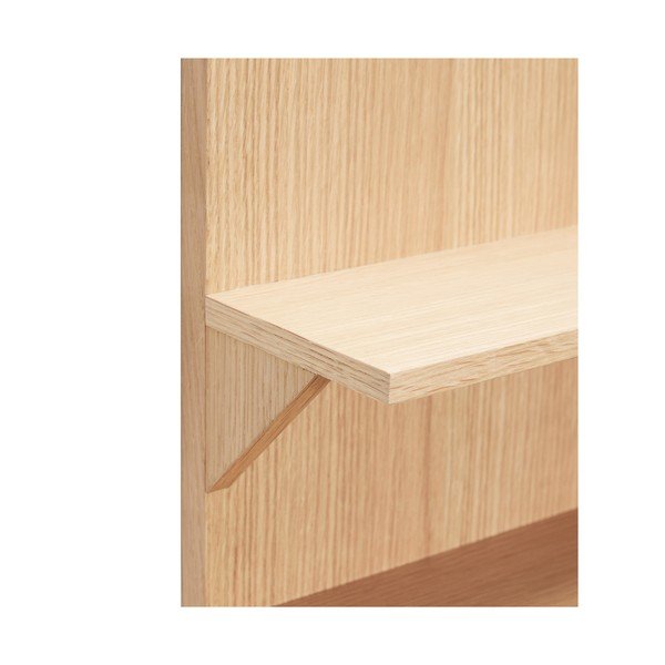 Patrová police v dekoru dubu v přírodní barvě 40 cm Straight – Hübsch-image-3