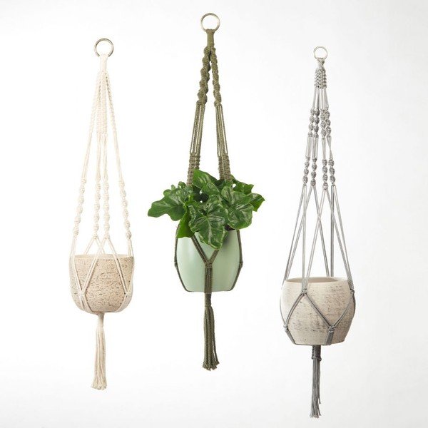 Šedý závěsný systém na květináč Big pots, délka 90 cm-image-3