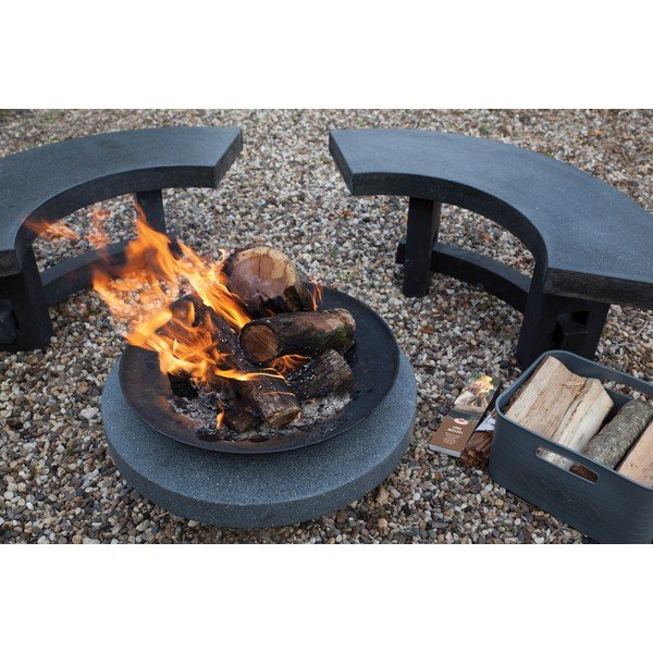 Granitová lavička k ohništi Esschert Design-image-1