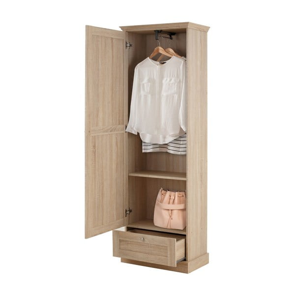 Šatní skříň v dekoru dubu v přírodní barvě 60x180 cm Binz – Støraa-image-4