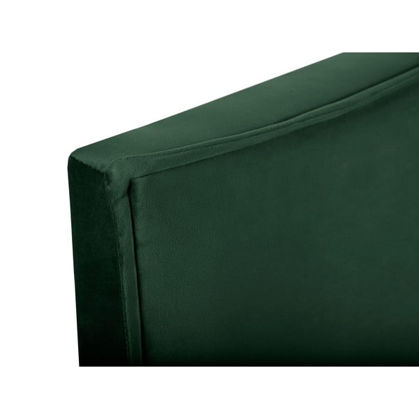 Tmavě zelené čelo postele 180x120 cm Natalia – Milo Casa-image-1