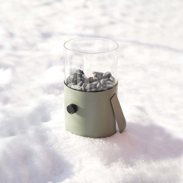 Olivově zelená plynová lampa Cosi Original, výška 30 cm-image-1