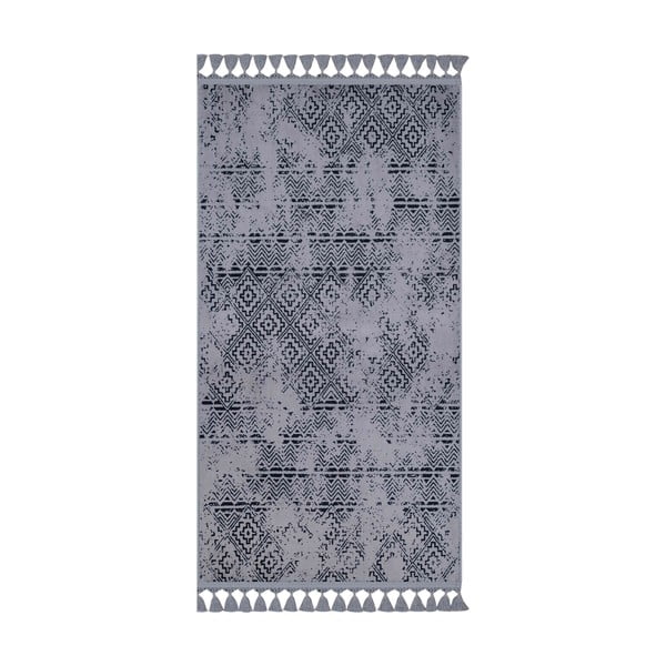 Šedý pratelný koberec běhoun 300x100 cm - Vitaus