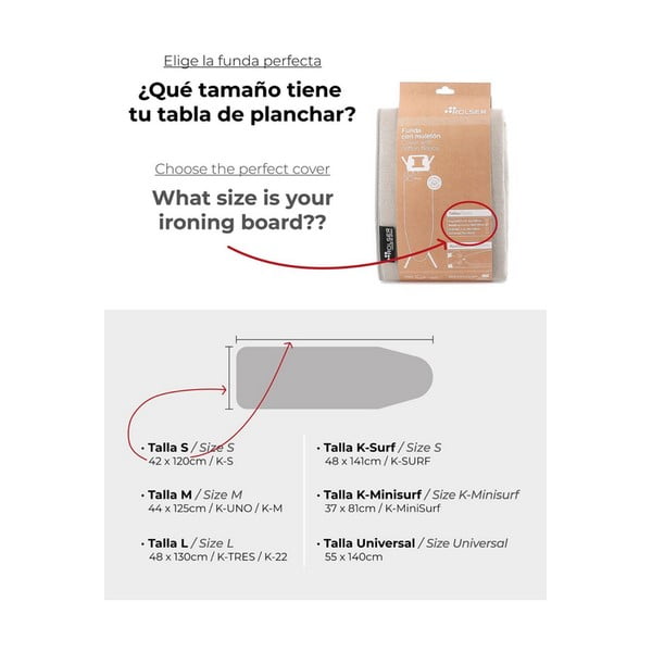 Potah na žehlicí prkno 140x55 cm Universal – Rolser-image-1