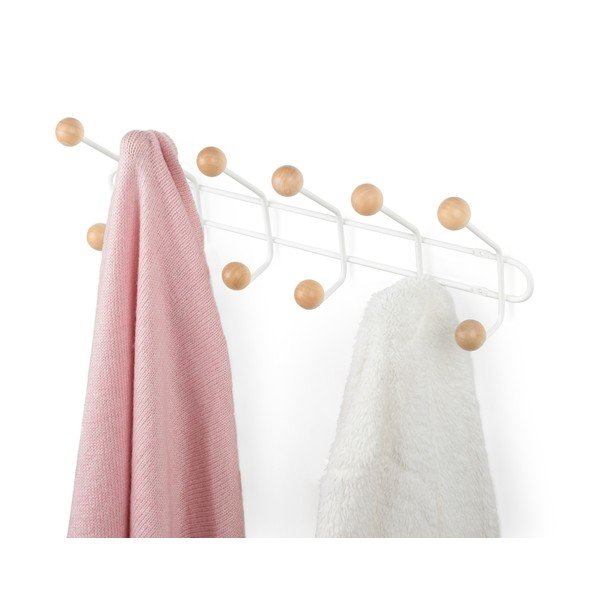 Bílý nástěnný věšák Compactor Billy-image-4