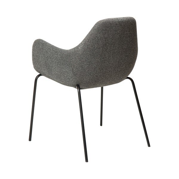 Šedé křeslo z textilie bouclé Zimmer – DAN-FORM Denmark-image-4