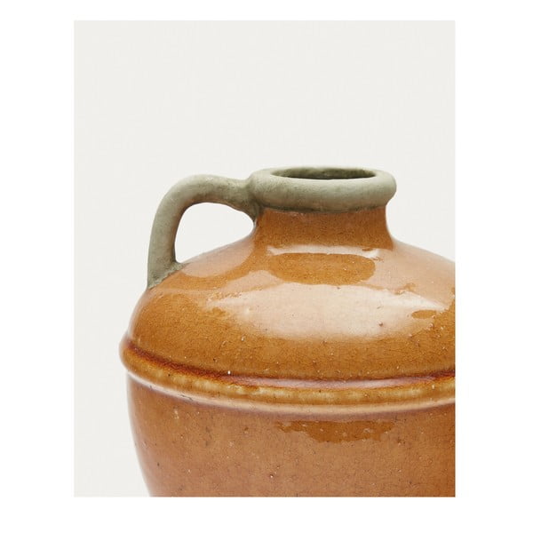 Hnědá keramická váza Tamariu – Kave Home-image-3