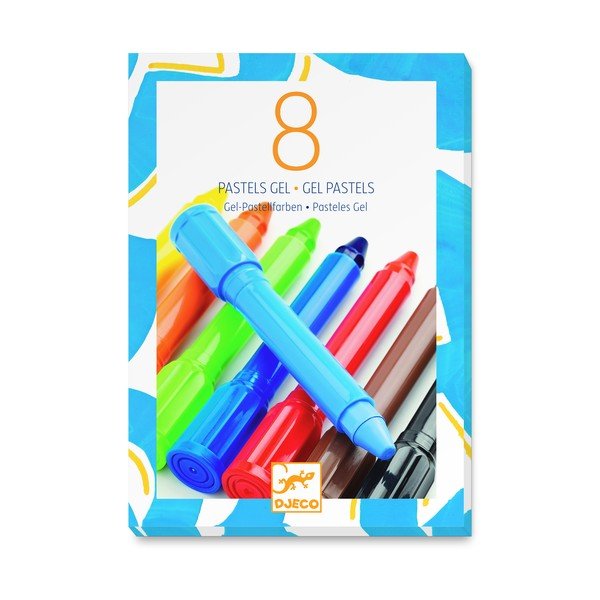 Sada 8 gelových pastelů Djeco Klasik-image-1