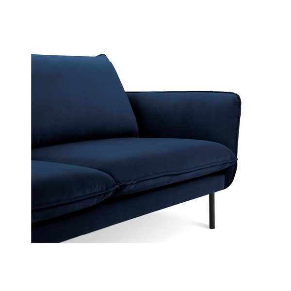 Modrá sametová pohovka Cosmopolitan Design Vienna, 200 cm-image-3