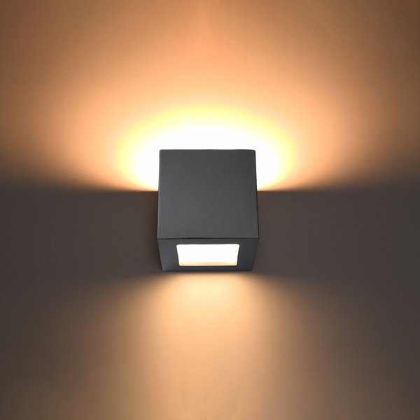 Šedé nástěnné svítidlo Leo – Sollux-image-1