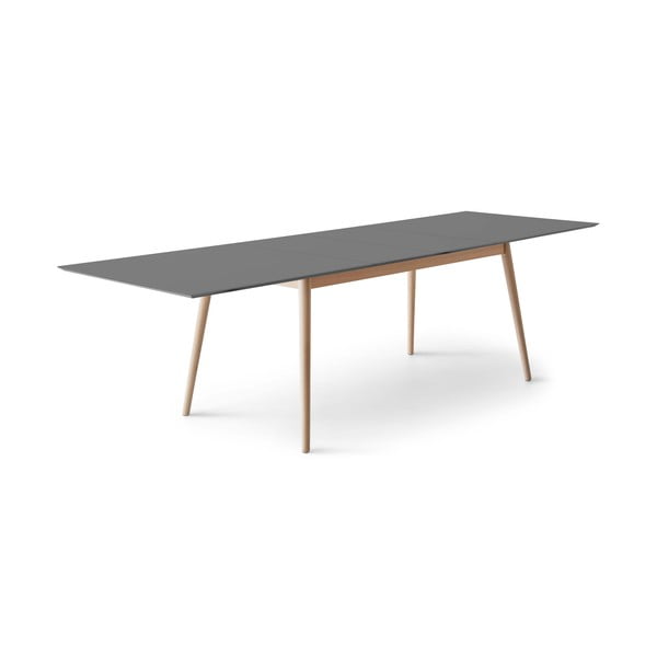 Rozkládací jídelní stůl v antracitovo-přírodní barvě 100x210 cm Meza – Hammel Furniture-image-1