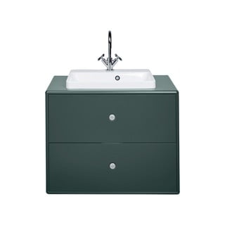 Tmavě zelená skříňka s umyvadlem bez baterie 80x62 cm Color Bath - Tom Tailor for Tenzo