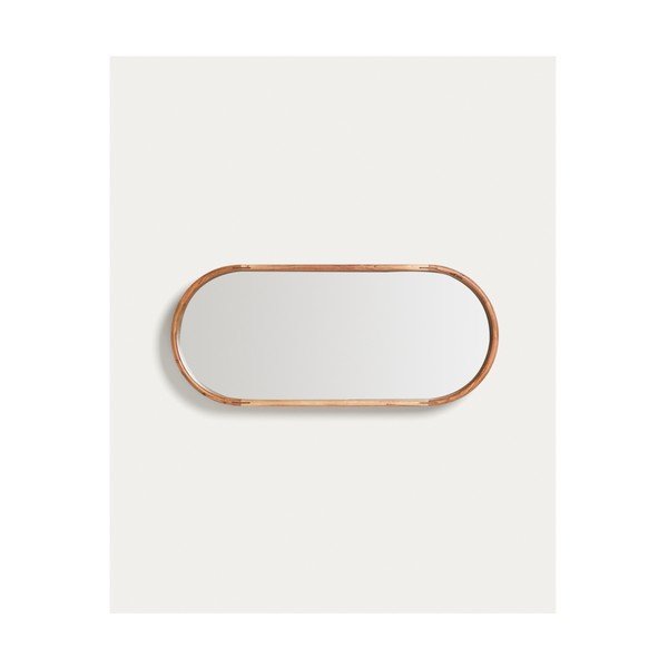 Nástěnné zrcadlo s dřevěným rámem Berale – Kave Home-image-3