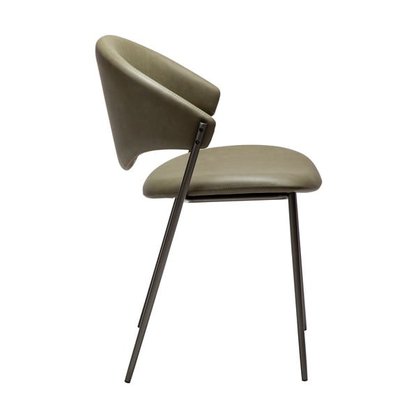 Khaki jídelní židle z imitace kůže Zone – DAN-FORM Denmark-image-2