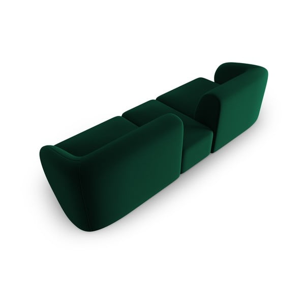 Zelená sametová pohovka 246 cm Paolo – Milo Casa-image-3