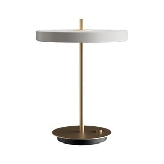 Bílá LED stmívatelná stolní lampa s kovovým stínidlem (výška 41,5 cm) Asteria Table – UMAGE