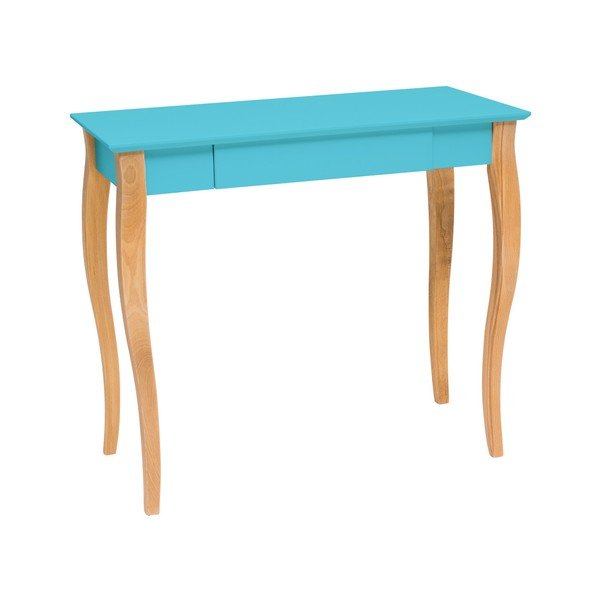Tmavě tyrkysový psací stůl Ragaba Lillo, délka 85 cm